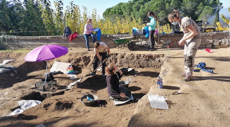 Pla general de les excavacions de la necròpolis de Sant Martí de Romanyà