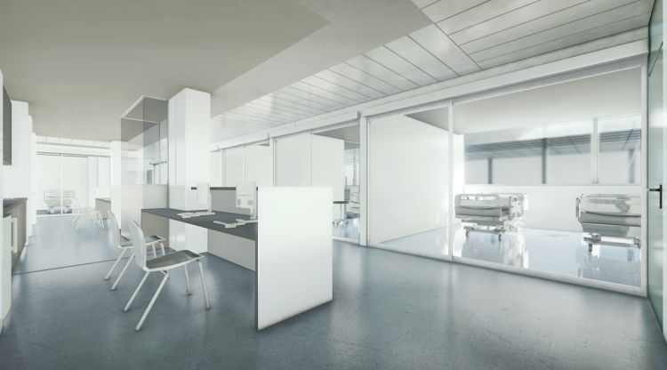 Imatge virtual del nou espai d'urgències al Santa Caterina