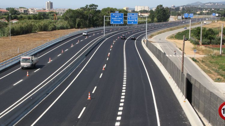 La nova autovia entre Palamós i Platja d'Aro s'estén al llarg de 13 quilòmetres © ACN