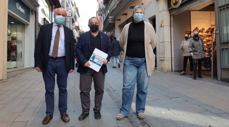 Jaume Fàbrega, Jesús Quiroga i Ester Marcos, aquest matí