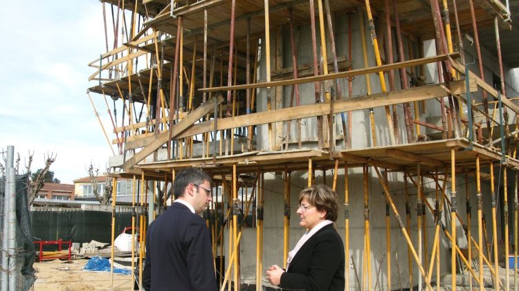 Jordi Martinoy i Montserrat Roura durant la visita d'obres © AG