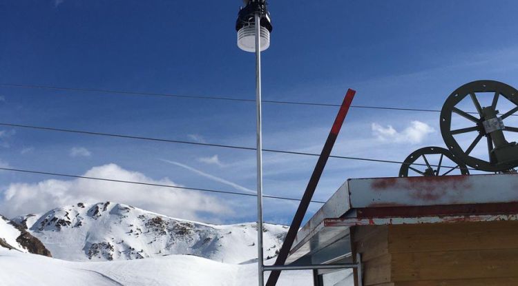 L'estació del Clot del Tuc de la Llança, aquest matí