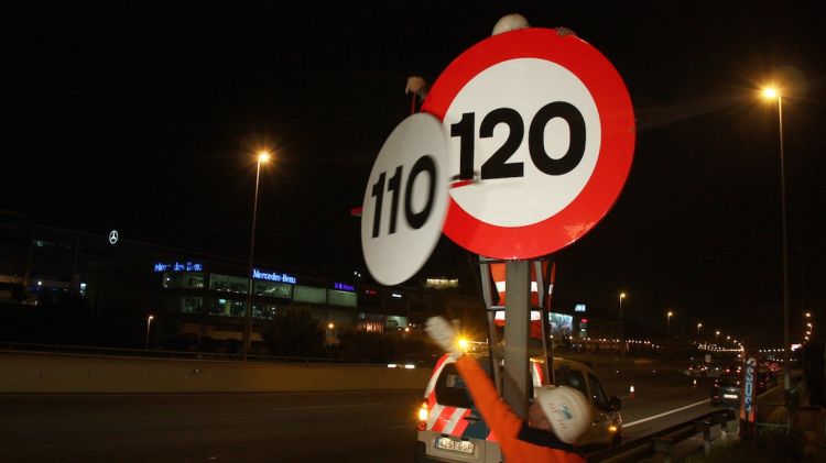 Operaris retiren la prohibició dels 110 km/h. a la C-31 © ACN