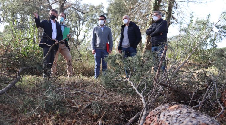 Els epresentants del Consell Comarcal de la Selva, aquest matí. ACN