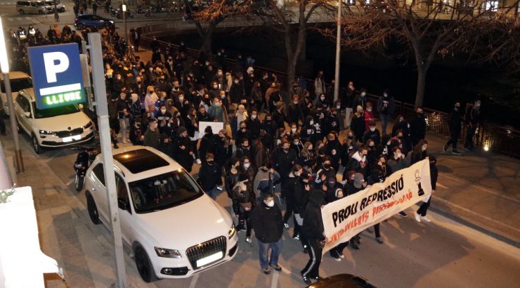 Pla general de la manifestació de Girona. ACN