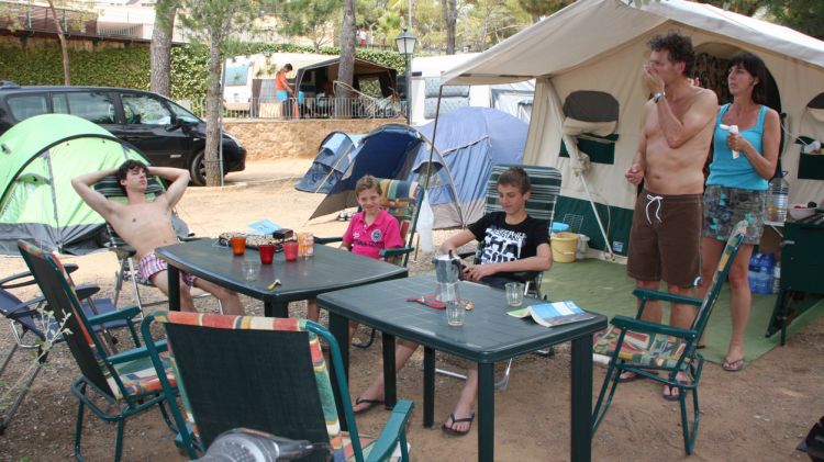 Un càmping de la Costa Brava en imatge d'arxiu