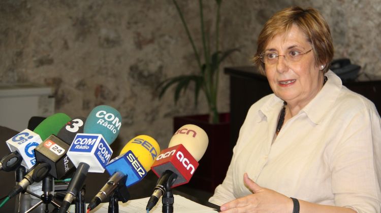 La rectora, Anna Maria Geli, ha explica els acords que s'han pres en el Consell de Govern de la UdG © ACN