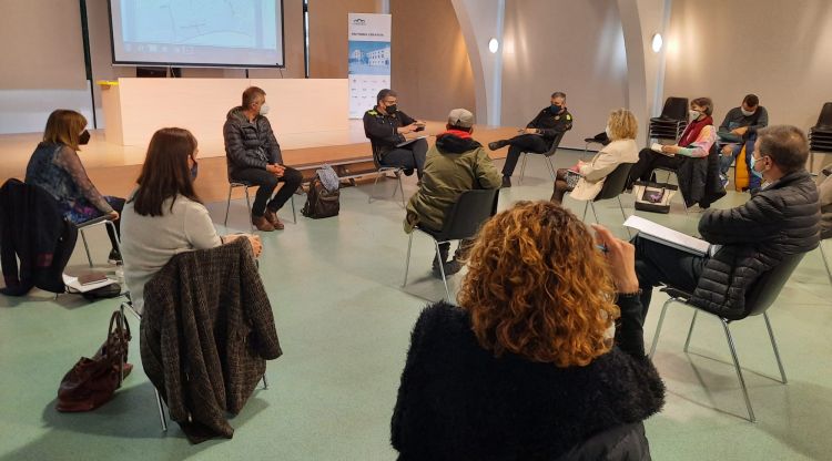 Un moment de la Taula de Mobilitat celebrada ahir