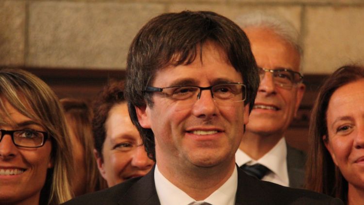 Puigdemont en la presa de posessió com alcalde de Girona (arxiu) © ACN