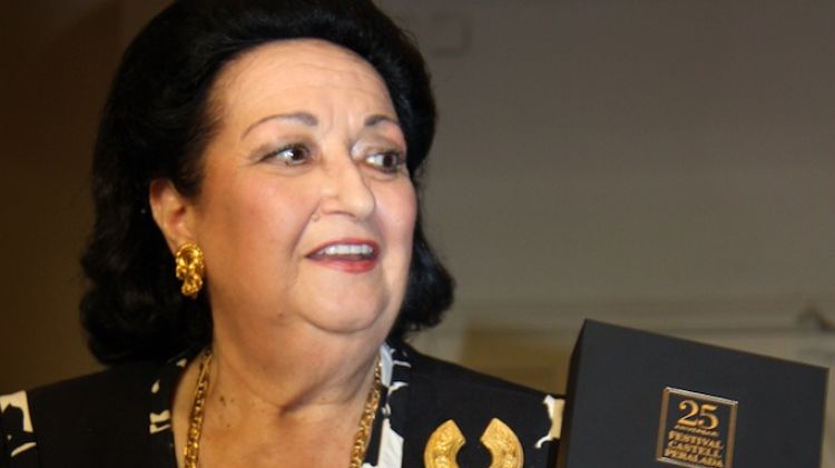 Montserrat Caballé després de rebre la Medalla d'Honor © ACN