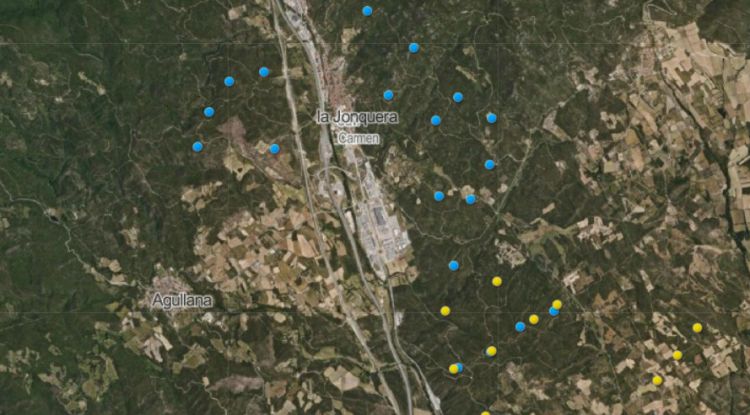 El parc estava projectat a Cantallops, situat a la dreta de la Jonquera (arxiu)