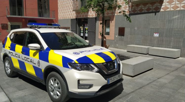 Un cotxe patrulla de la Policia Local de la Jonquera