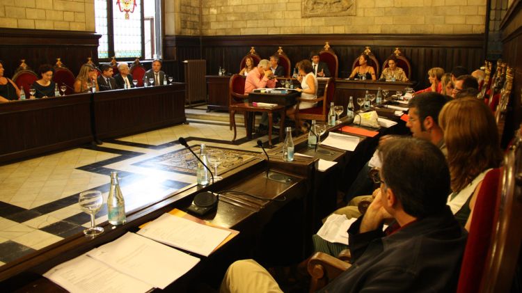 Sala de plens de l'Ajuntament de Girona (arxiu)