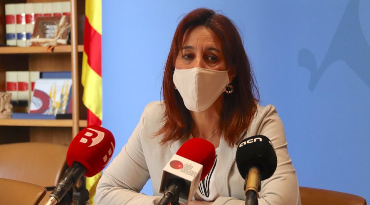 Pla mig de la regidora de Comerç de Banyoles, Anna Maria Tarafa. ACN