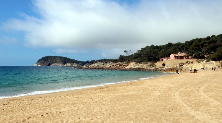 Vista de la platja de Castell de Palamós. ACN