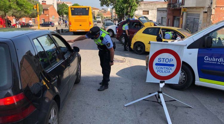 L'operatiu policial de la zona oest de Figueres. ACN