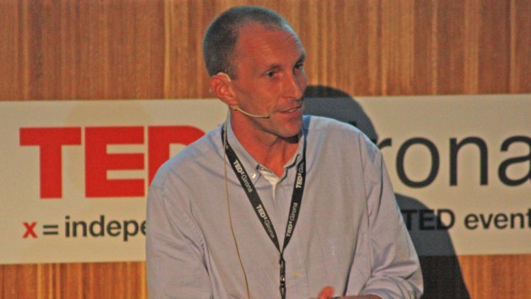 Jil van Eyle durant la seva intervenció al TEDxGirona de l'any passat © M. Estarriola