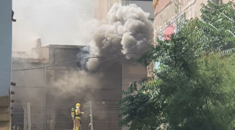L'edifici afectat per l'incendi. Nath B-Fran