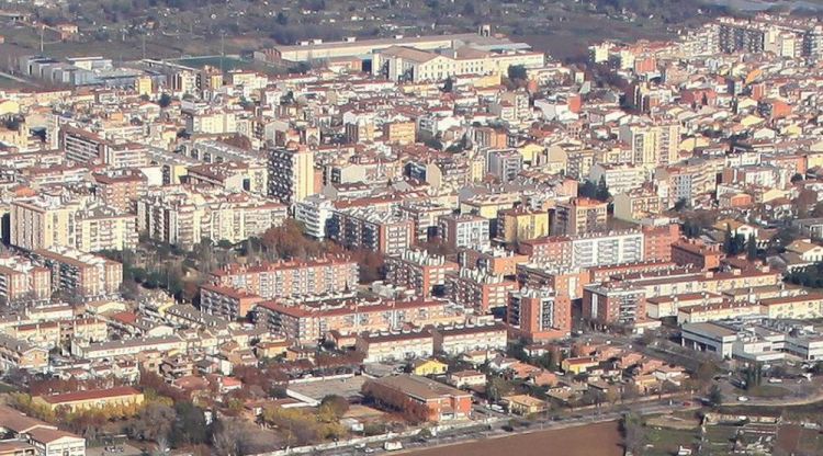 Vista aèria de Salt (Gironès)