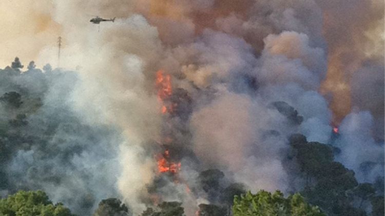 L'incendi del 8 de juliol va ser el més important © Xevi Montoya