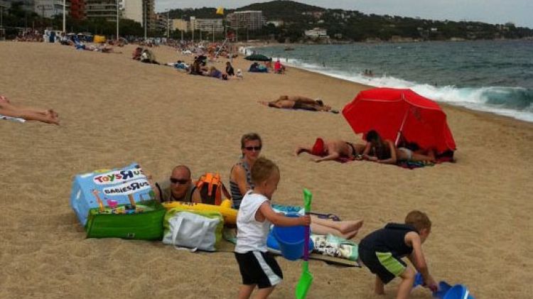 El litoral de Platja d'Aro ahir diumenge © ACN