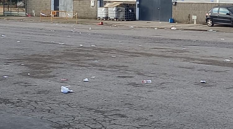 Restes del botellot d'aquest cap de setmana a Cornellà del Terri