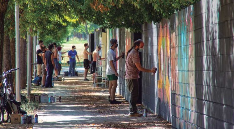 Una de les mostres d'art urbà de la passada edició