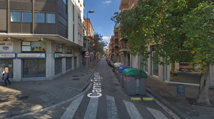 Accés al carrer Figuerola de Girona