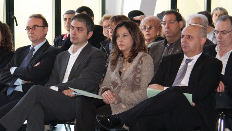 D'esquerra a dreta: Marc Vidal, Jordi Martinoy, Iolanda Pineda i Joan Boada © ACN