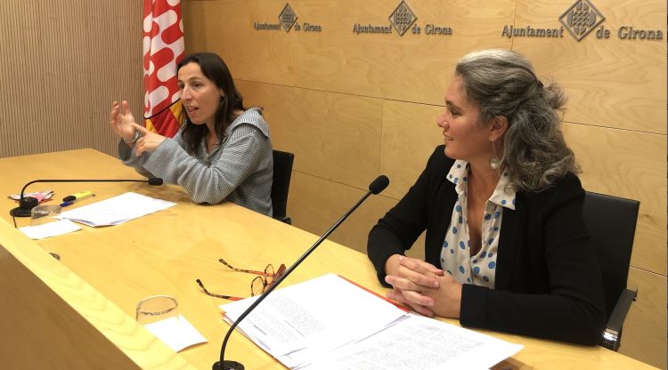 Laia Pèlach i Cristina Andreu, aquest matí