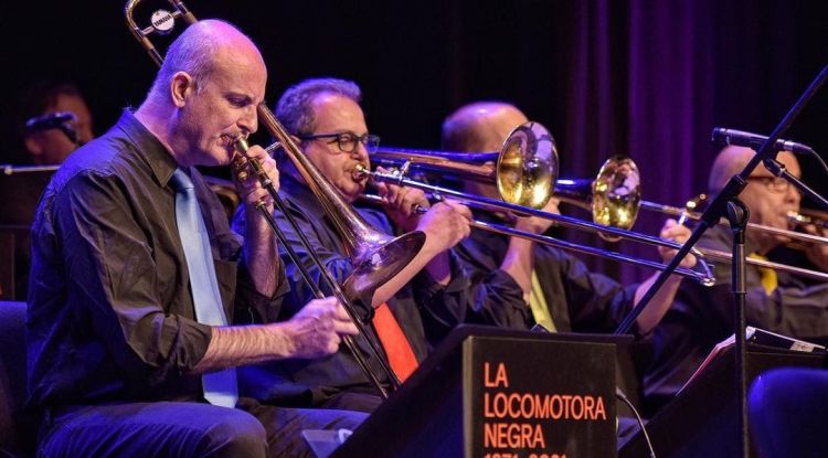 La Locomotora Negra durant la seva actuació al festival