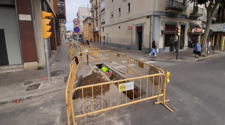 Les obres que s'estan fent a la zona de la Farinera de Girona