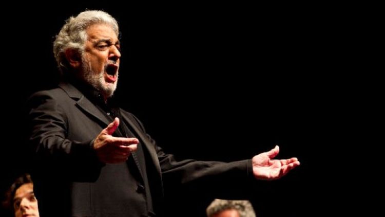 Plácido Domingo durant la seva actuació al Festival Castell de Peralada de 2011