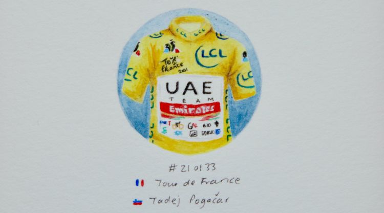 Una de les aquarel·les que l'artista gironina subhasta