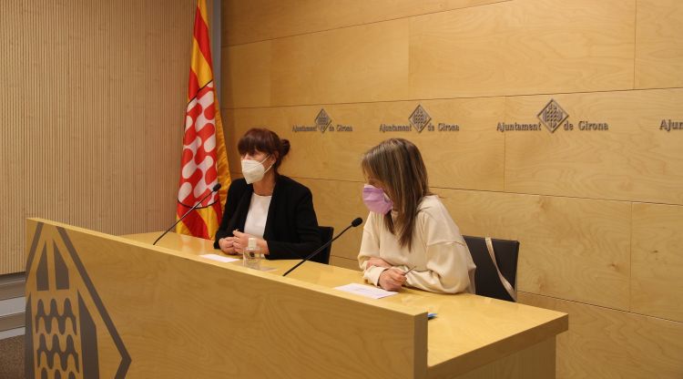 Marta Madrenas i Núria Pi, avui a la presentació