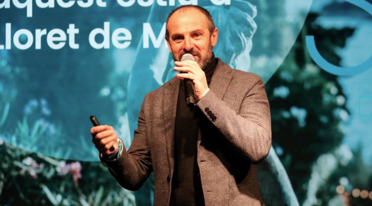 El director del festival Som de Mar, Carles Gilibets, durant la presentació del cartell d'aquest 2022. ACN