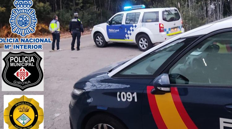 Operatiu de la Policia Nacional amb la Policia Local de Lloret de Mar