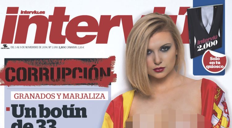 Montse Roura a la portada d'Interviu