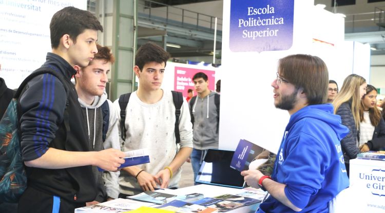 L'estand de la UdG al Saló de l'Ensenyament del 2018