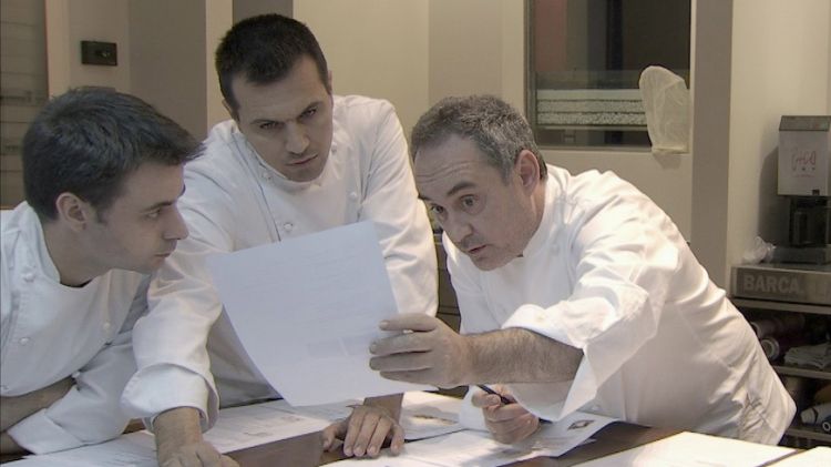 Eduard Xatruch, Oriol Castro i Ferran Adrià al Bulli © ACN