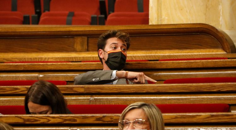 El diputat de Vox Alberto Tarradas al ple del Parlament (arxiu). ACN