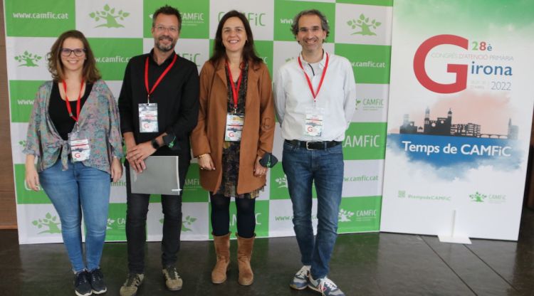 Part de l'equip organitzador del Congrés de Medicina Familiar i Comunitària a l'Auditori de Girona