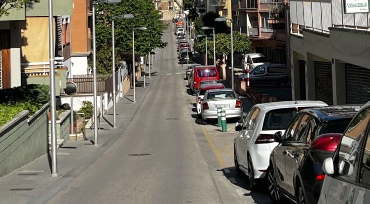 Un dels carrers on s'aplicarà la zona verda a partir de la setmana vinent
