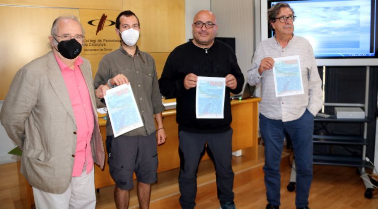 Presentació del macroconcert organitzat per cinc entitats contràries al macroparc eòlic de l'Empordà. ACN