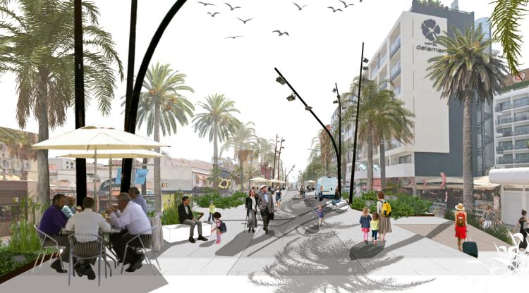 Imatge virtual de la futura Rambla