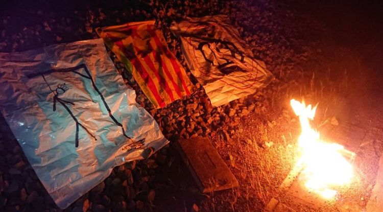 Una de les fotografies que Acció per la Independència ha penjat a les xarxes