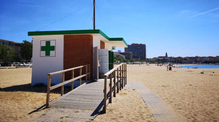 Caseta de socorrisme de la platja de Palamós