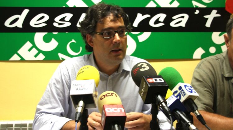 El portaveu del sindicat USTEC a Girona, Xavier Díez © ACN