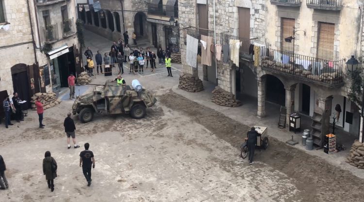 Besalú durant el rodatge de WestWorld (arxiu)