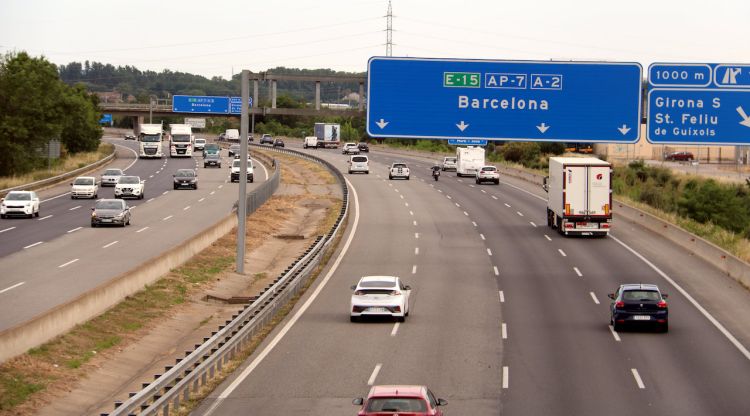 L'Autopista AP-7 al seu pas per Sarrià de Ter. ACN